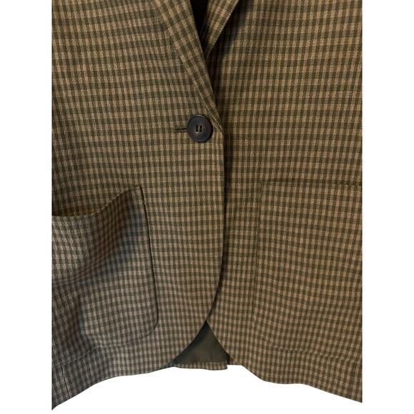 Madewell Larsen Blazer in Houndstooth Zander Gingham Plaid XS New - Picture 2 of 6